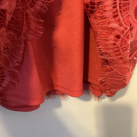 Maurices Womens Tank Top Size 2X pink lace Modal Spring dainty Y2K summer femini - Picture 3 of 11